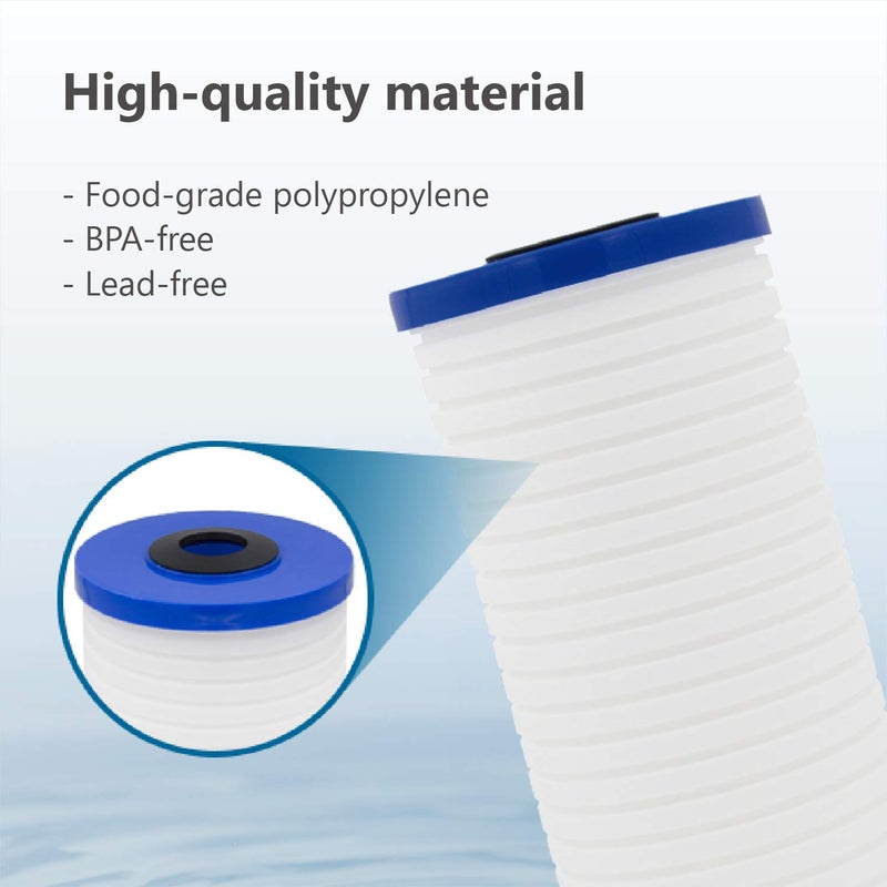 Waterspecialist AP810 Whole House Water Filter, Replacement for 3M Aqua-Pure AP810, AP801, AP811, Whirlpool WHKF-GD25BB, WHKF-DWHBB, 5 Micron, 10" x 4.5", Well & Tap Water Filter, Pack of 3 - Image 3